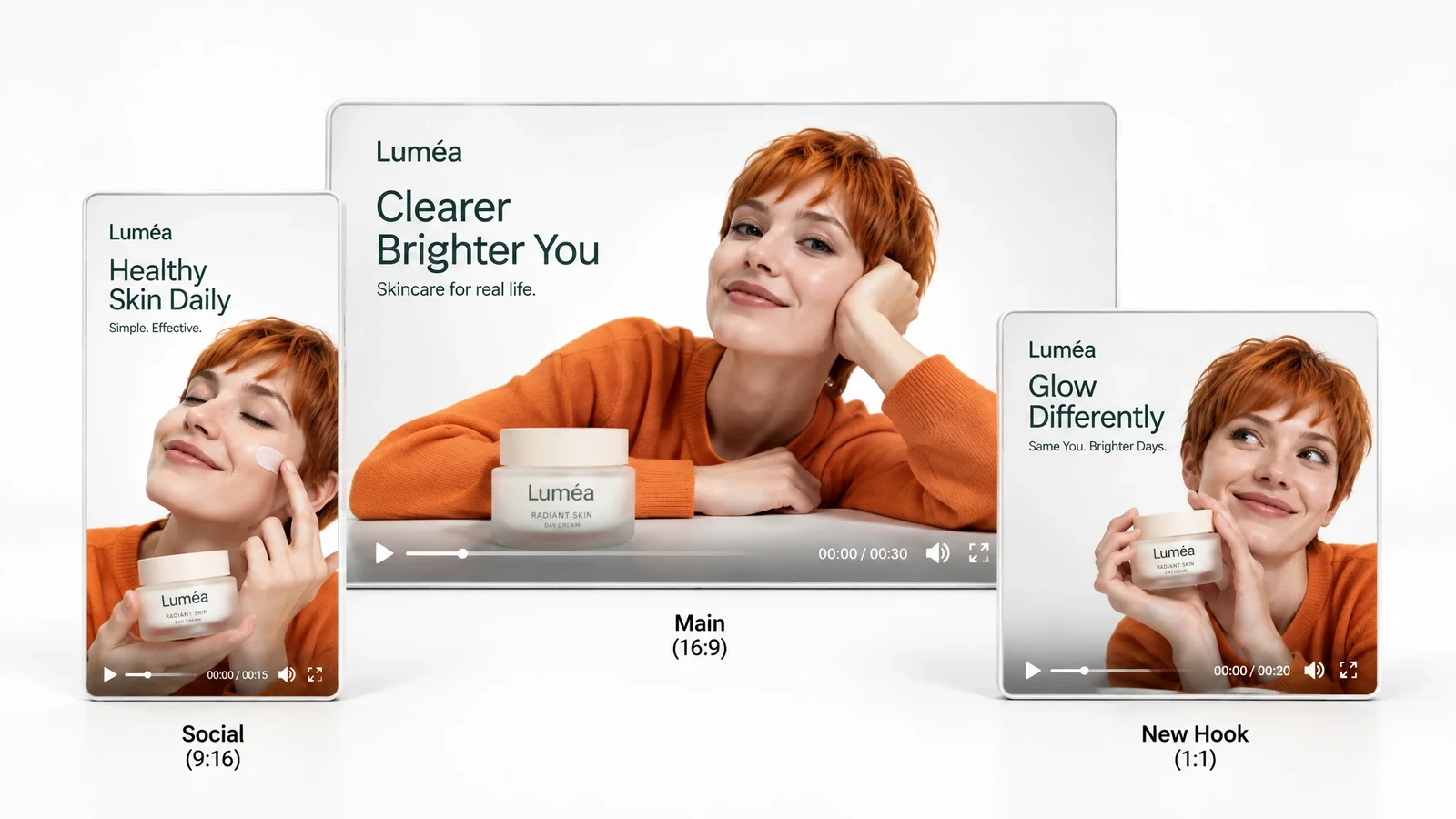 A campaign adapted into a main video, social cut, and new opening.